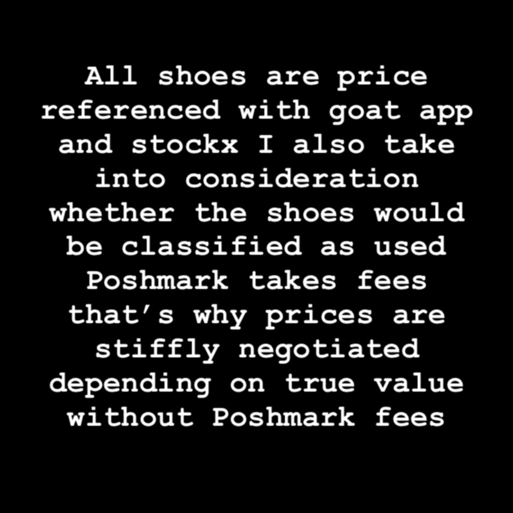 Shoe price negotiation notice